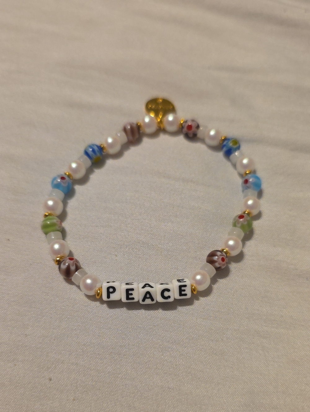Little Words Project Peace Friendship Bracelet- Size M/L
